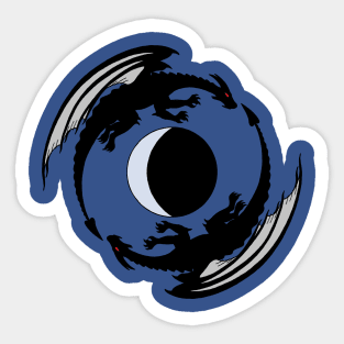 Moon Dragons Sticker